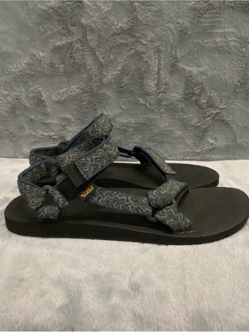 Teva Sport Sandals Mens 13 Black Green Geometric - Picture 3 of 10